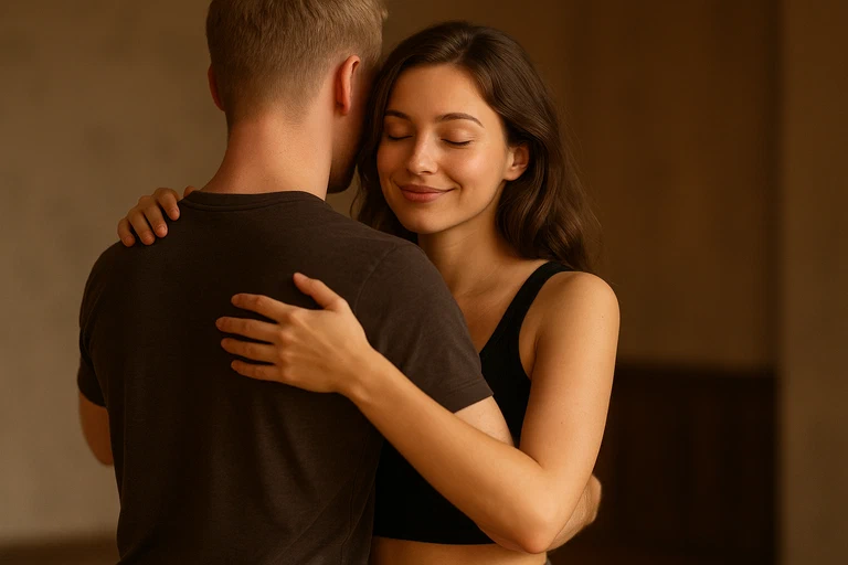 Two people dancing Douceur