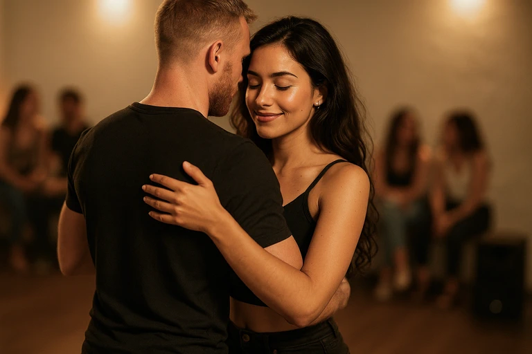 Zwei Menschen tanzen Kizomba Fusion