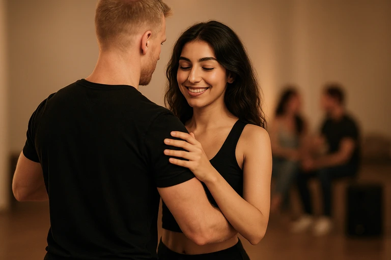 Zwei Menschen tanzen Urban Kiz