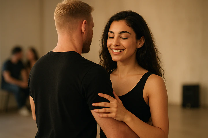 Two people dancing Urban Kiz
