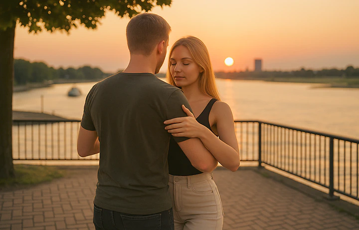 Dwie osoby tańczą Urban Kiz