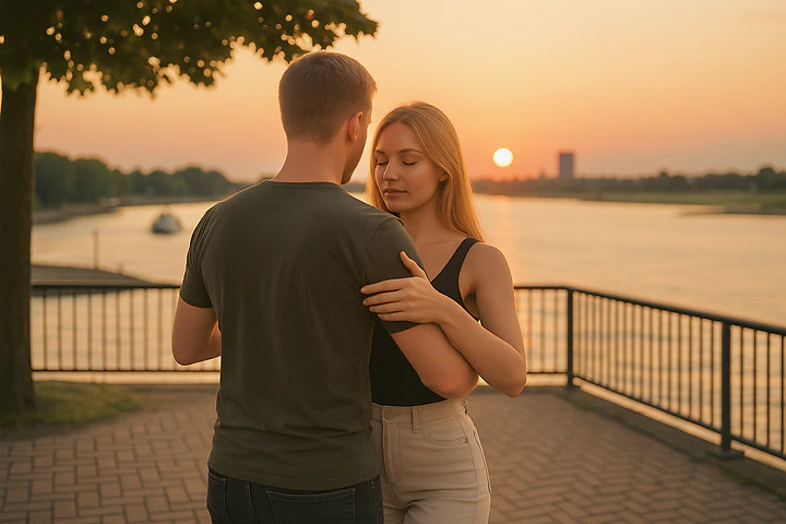 Two people dancing Urban Kiz